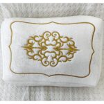 Dilex 3'lü Hurç Set Çeyizlik Nişan Bohça Gelin Bohçası Damat Bohçası Kadife Gold Nakış İşlemeli - Görsel 2