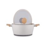 Korkmaz Seravita 7 Parça Derin Tencere Seti Alüminyum Granit Kaplama 20-24-26 cm İndüksiyon ve Fırın Kullanımına Uygun - Görsel 3