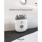 Pierre Cardin Şarjlı Epilatör – Hafif ve Ergonomik Tasarım, 50 Dakika Kesintisiz Kullanım, Ağrısız Hızlı Tüy Alma, Beyaz - Görsel 5