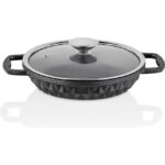 Taç Bella Cam Kapaklı 3 Lü Döküm Sahan Seti - Görsel 3