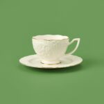 İpek Ipek Bone Rosen Porselen Altın Yaldızlı 2'li Çay Seti - Beyaz - Görsel 3