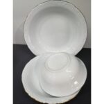 Porland Porselen Altın Yaldız 18 Parça 6 Kişilik Yemek Takımı - Görsel 4