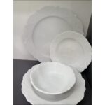 Porland Porselen Queen 24 Parça 6 Kişilik Yemek Takımı -Sade