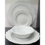 Porland Porselen Queen 24 Parça 6 Kişilik Yemek Takımı -Sade - Görsel 5