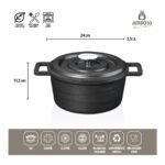 Amboss Harmoni 17 Parça Döküm Tencere & Paslanmaz Çelik Tencere Sahan Seti - Görsel 4