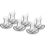 Jumbo Mia 18 Parça 6 Kişilik Çelik Çay Seti - Görsel 3