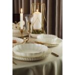Kütahya Porselen Bone Luz 24 Parça 6 Kişilik Altın Yemek Takımı BNLZF24Y2B20