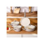 Emsan Crystal 7 Parça Tencere Seti Bej - Görsel 2