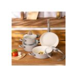 Emsan Crystal 7 Parça Tencere Seti Bej - Görsel 3