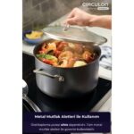 Circulon 24 cm Kapaklı Derin Tencere - Görsel 5