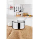 Depa 16 Cm Büyük Boy Lüx Paslanmaz Çelik Sütlük & Sosluk & Kaçerola - Görsel 2