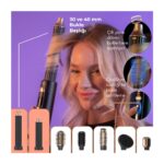 Fabcio Airset 7 Başlıklı Saç Kurutma, Düzleştirici, Bukle ve Şekillendirici Set (Siyah/gold) - Görsel 2