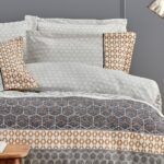 Yataş Bedding Taren Çift Kişilik  Ranforce Nevresim Seti - Gri - Görsel 2