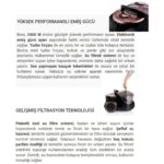 Arnica Bora Tozu Hapseden Su Filtreleme Sistemi, Sessiz Çalışma ve Yüksek Performanslı Derinlemesine Temizlik - Görsel 3