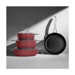 Nehir Galaxy Titanium Narçiçeği 7 Parça Tencere Seti - Görsel 2