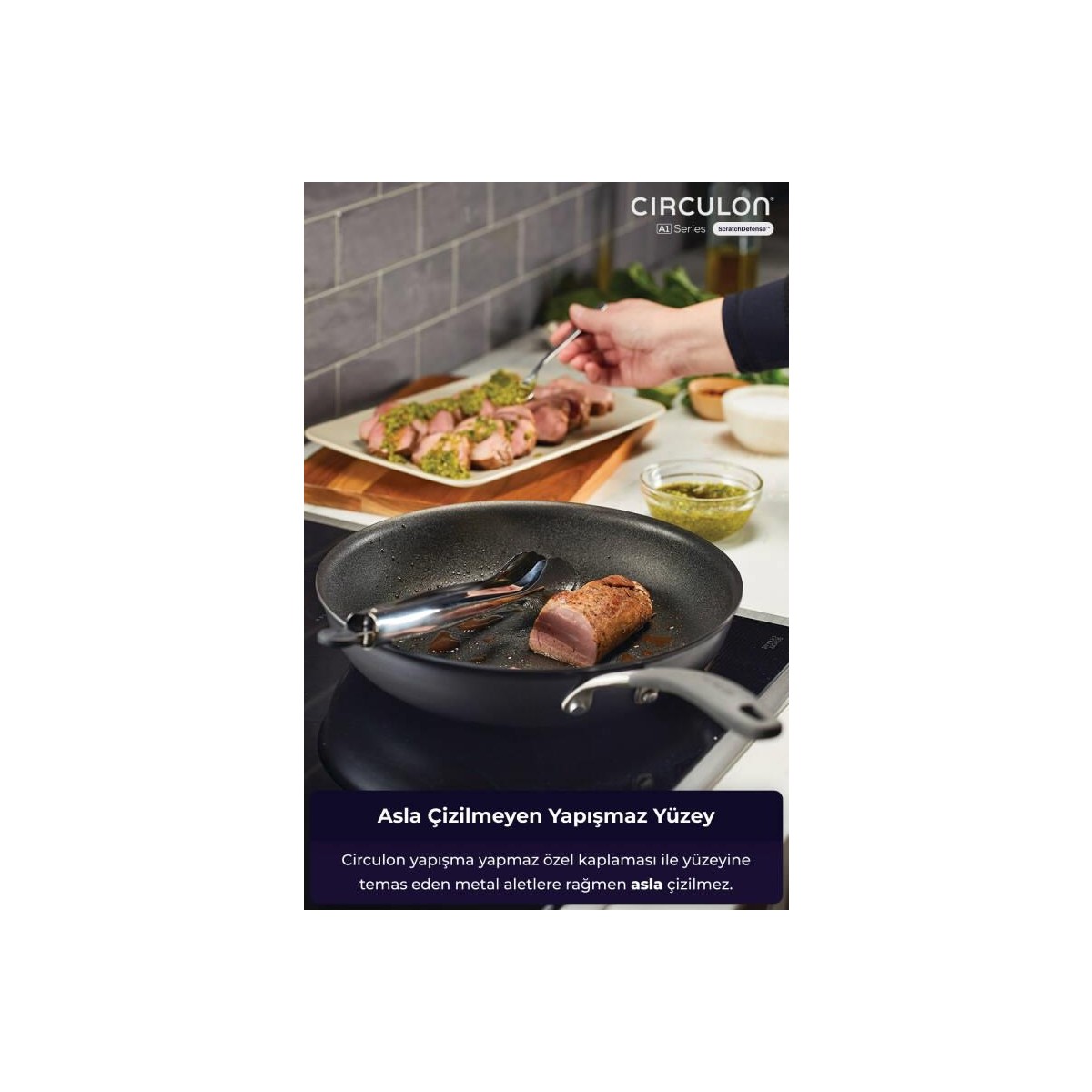 110000904042612.jpg Circulon Kızartma Tavası 30CM - Görsel 1