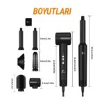 VeryFit WT626  7 In 1 Hava Üflemeli Saç Düzleştirici Şekillendirici Airwrap Compact Saç Kurutma Fön Makinesi - Görsel 3