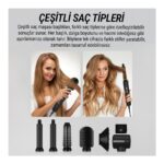 VeryFit WT626  7 In 1 Hava Üflemeli Saç Düzleştirici Şekillendirici Airwrap Compact Saç Kurutma Fön Makinesi - Görsel 4