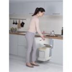 Pelikan 21600 Raylı Dolap Içi Çöp Kovası 16+1 Lt (17 Lt) - Mutfak Çöp Kovası - Görsel 2