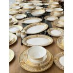 Rossev Yemek Takımı Devran 61 Parça 12 Kişilik 24K Altın