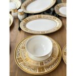 Rossev Yemek Takımı Devran 61 Parça 12 Kişilik 24K Altın - Görsel 2