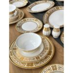 Rossev Yemek Takımı Devran 61 Parça 12 Kişilik 24K Altın - Görsel 3