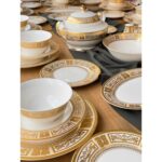 Rossev Yemek Takımı Devran 61 Parça 12 Kişilik 24K Altın - Görsel 4