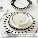 Karaca Elegance Bone 50.Yıl İmza Koleksiyonu Kore 24 Parça 6 Kişilik Yemek Takımı - Görsel 4