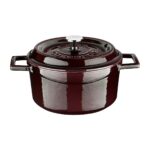 Lava Trendy Premium Serisi Demir Döküm Derin Tencere 28 cm Majolika Mor