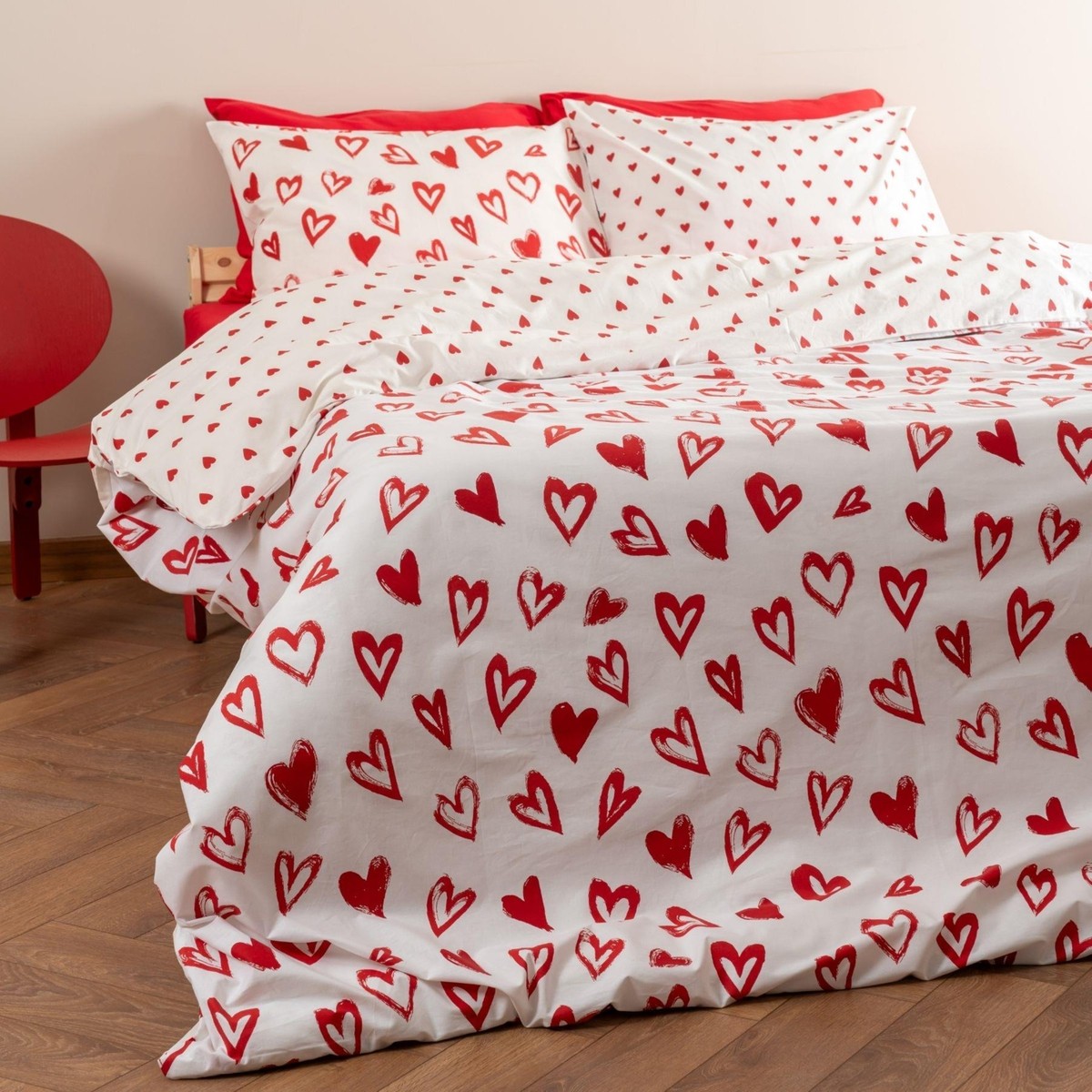 110000909582196.jpg Soley | Mix & Match | Lover | %100 Pamuk Tek Kişilik Nevresim Seti - Görsel 1