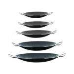 abnturk Kalın Alüminyum Içi Dışı Teflon Kaplama Kavurma Sacı 29CM Yanmaz-Yapıştırmaz Çift Kulp Saç Kavurma - Görsel 2