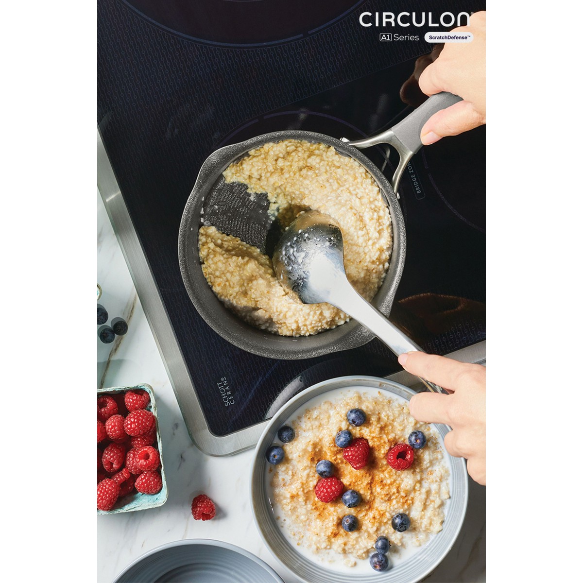 110000911613694.jpg Circulon 16 cm Kapaklı Sos Tenceresi - Görsel 1