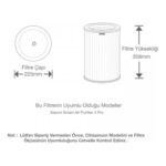 Purmed Xiaomi Smart Air Purifier 4 Pro Uyumlu Gri H13 HEPA + Aktif Karbon Filtre – RFID’li Yüksek Verimli Yedek Filtre - Görsel 5