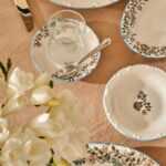 Bella Maison Vintage Porselen 26 Parça 6 Kişilik Kahvaltı Takımı Mavi - Görsel 3