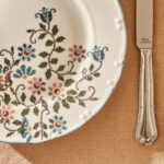 Bella Maison Vintage Porselen 26 Parça 6 Kişilik Kahvaltı Takımı Mavi - Görsel 4