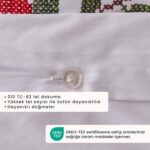 Bella Maison %100 Pamuk Saten Jolly Tek Kişilik Nevresim Seti Kırmızı (160x220 cm) - Görsel 3