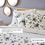 Bella Maison %100 Pamuk Ranforce Blueberry King Size Nevresim Seti (240x220 cm) - Görsel 2
