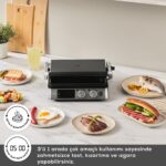 Karaca Compact Steel Sear And Grill Inox 2008 Izgara ve Tost Makinesi - Görsel 3