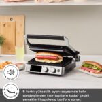 Karaca Compact Steel Sear And Grill Inox 2008 Izgara ve Tost Makinesi - Görsel 5