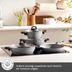 Karaca Gris Bio Granit 7 Parça Tencere Seti - Görsel 3