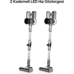 Sinbo SVC-8621 Bldc Motorlu Dikey Kablosuz Şarjlı LED Aydınlatmalı Süpürge - Görsel 2