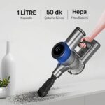 Sinbo SVC-8621 Bldc Motorlu Dikey Kablosuz Şarjlı LED Aydınlatmalı Süpürge - Görsel 4