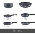 Karaca Biodiamond Easy Clip Çıkarılabilir Saplı İndüksiyon Tabanlı 13 Parça Tencere / Tava Seti - Görsel 2