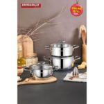 Kahramanlar Yağmur Indüksiyon Tabanlı 3’lü Tencere Seti