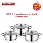 Kahramanlar Yağmur Indüksiyon Tabanlı 3’lü Tencere Seti - Görsel 3