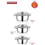 Kahramanlar Yağmur Indüksiyon Tabanlı 3’lü Tencere Seti - Görsel 4