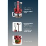 Goldmastert GM-7239VK Elenamax Vişne Kırmızı Mutfak Robotu - Görsel 3