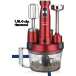 Goldmastert GM-7239VK Elenamax Vişne Kırmızı Mutfak Robotu - Görsel 4