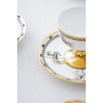 Acar Lorvil Plorvis Desenli Porselen Kahve Fincanı Takımı 12 Parça 6 Kişilik 90 ml – Şık ve Zarif Sunumlar - Görsel 3