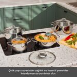 Karaca Belgrad Indüksiyon Tabanlı 15 Parça Çelik Çeyiz Seti - Görsel 3